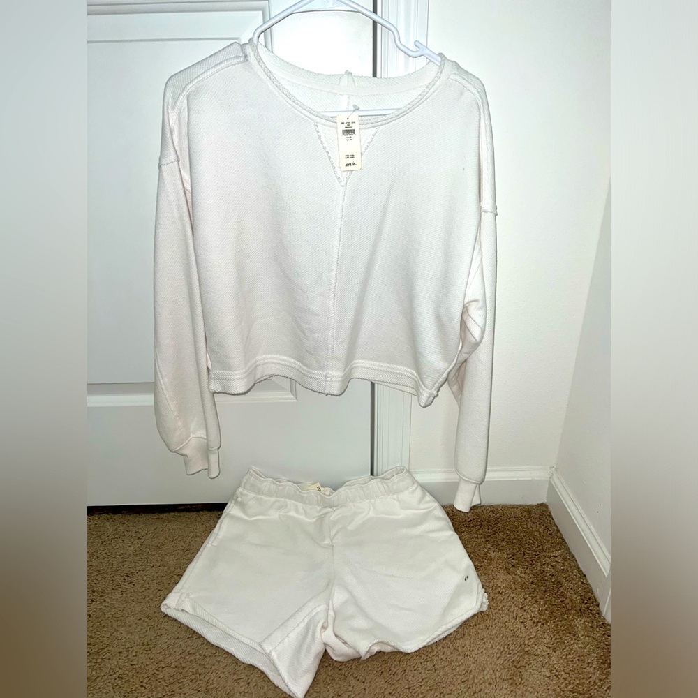 Aerie matching shorts set xs
